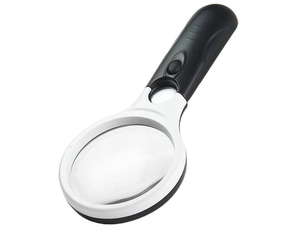 Handlupp med LED-belysning 3x förstoring 70/22 mm lins