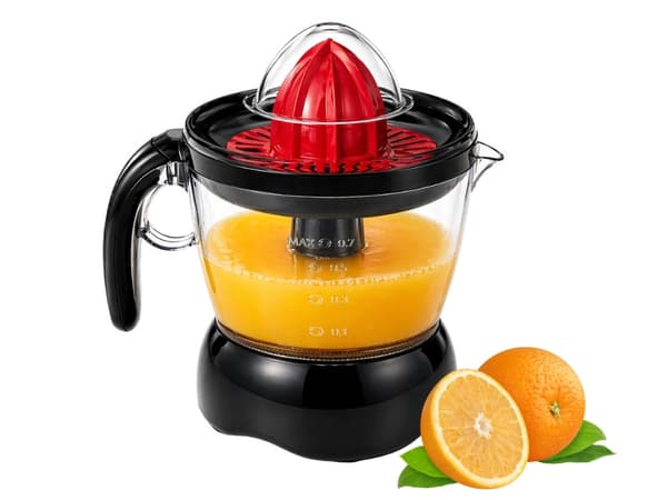 Elektrisk citruspresser 0,7 l 25 W plast sort