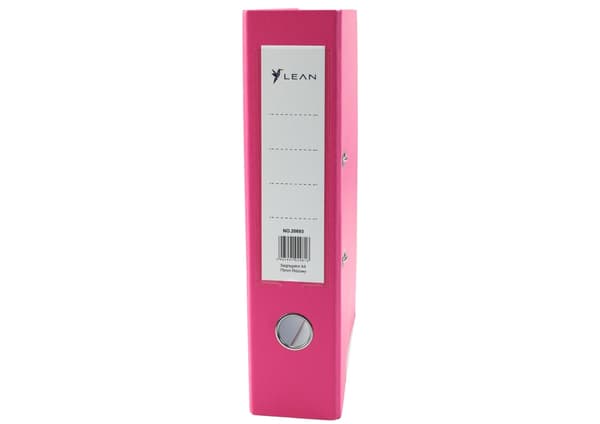 A4-mappe med spakmekanisme 75 mm ryg 500 ark rosa