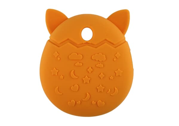 Silikonfodral till Tamagotchi kattformat orange 8x6x3 cm