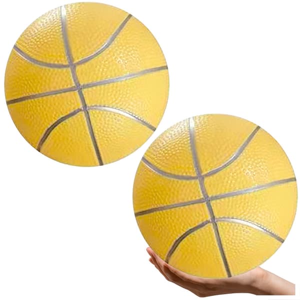 Gummibold 20 cm (8") pastelgul til leg og sport, 1-pack