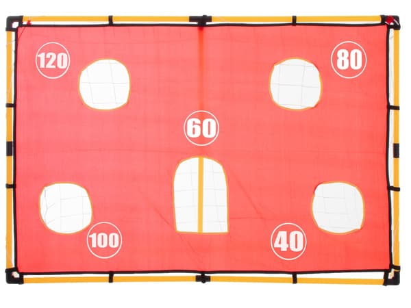 Fodboldmål 156x70x107 cm med pointmåtte, bold og pumpe