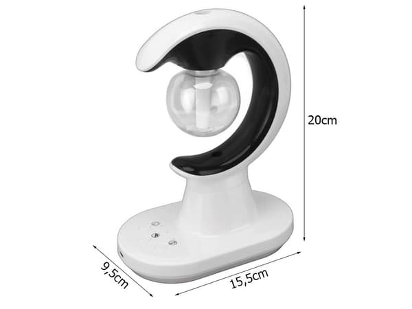 Ilmankostutin 90 ml aromaterapialla, LED-yövalo, USB, valkoinen