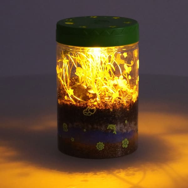 Dinoägg terrarium odlingsset med LED-nattlampa, 3 ägg, 6+ år