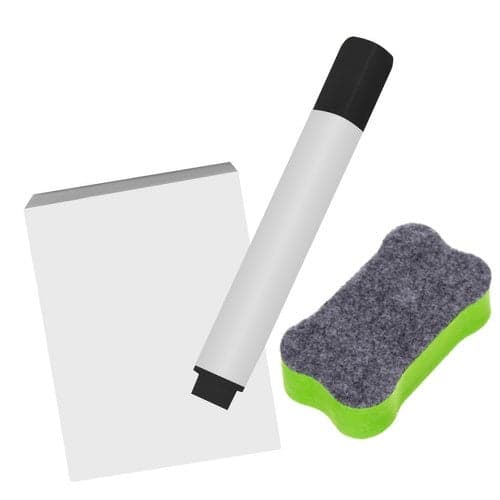 Dobbeltsidet magnetisk børnetegnetavle med kridt & whiteboard 65,5 cm