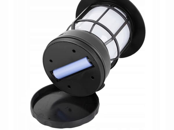 Genopladelig campinglampe LED 360° USB-C 24 cm koldhvid