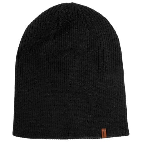 Vinterset hue halstørklæde handsker i akryl sort unisex one size