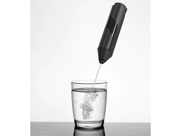 Mælkeskummer batteridrevet 2xAA, stål/plast, sort