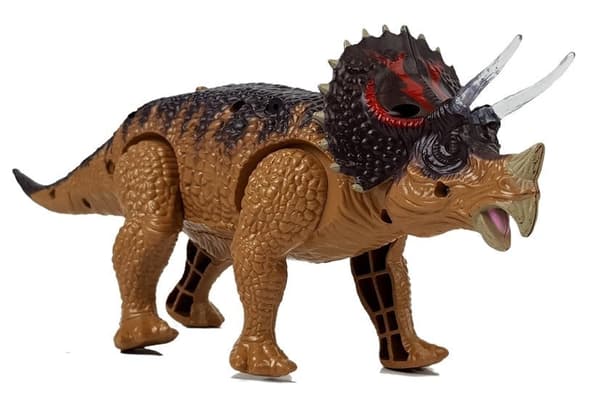 Batteridriven Triceratops dinosaurieleksak 26 cm, 3+ år, AAA