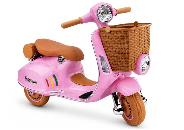 Batteridriven scooter Vespa XW-03 rosa, lättviktsmodell
