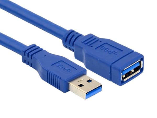 USB 3.0 förlängningskabel USB-A hane till hona 1,5 m