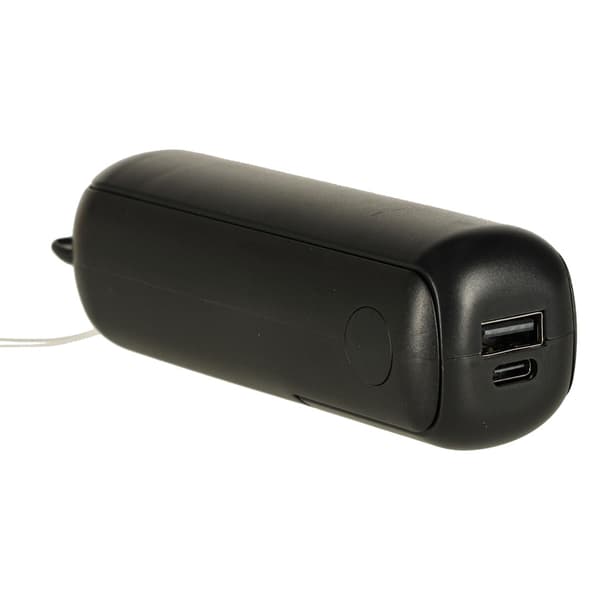 Mini USB-tuuletin 2-in-1 käsi/pöytä 1200mAh USB-C musta Black