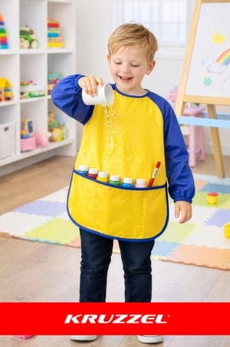 Skyddsförkläde barn M polyester, justerbara remmar, lätt att rengöra