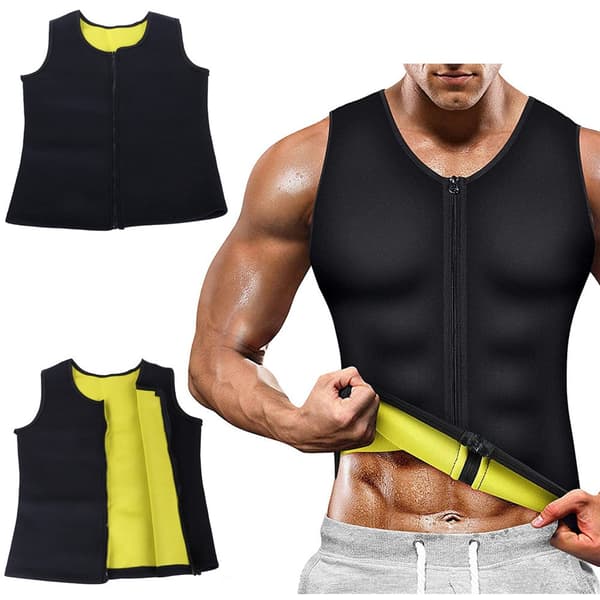 Neopreeninen treenipaita miehille musta koko L 60% polyester/40% nylon