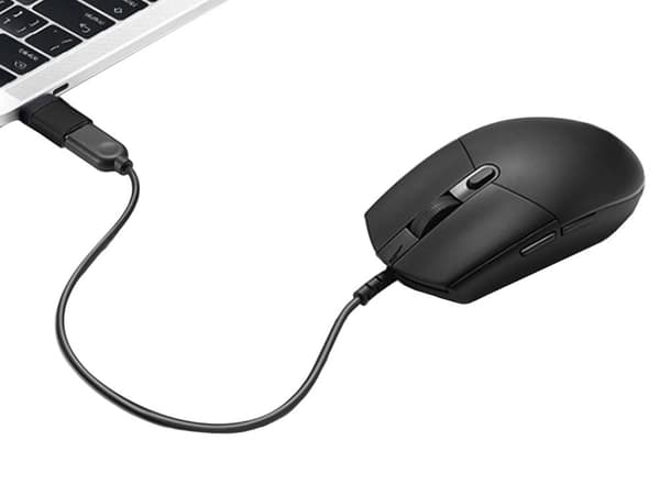 USB-C–USB-A 3.0 OTG-adapteri musta 1,5x3 cm nauhalla