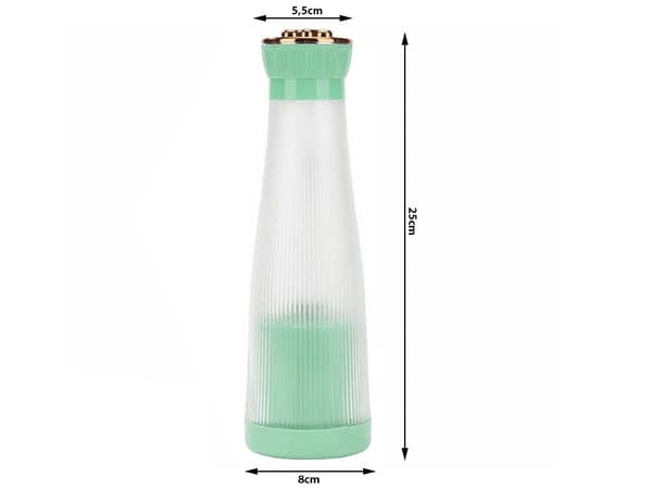 Kannettava USB-smoothie-sekoitin 400 ml 1200 mAh vihreä, 6 terää