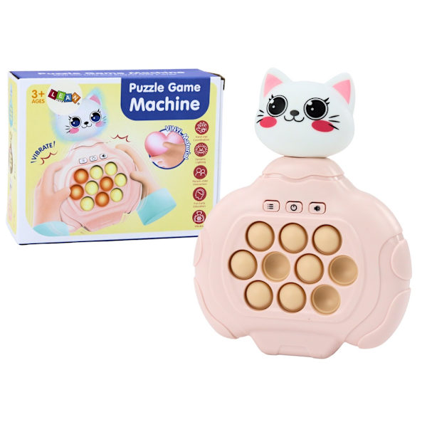 Pop-it spil Kitty rosa kat med lyd & vibration, 4 tilstande, 3+ år