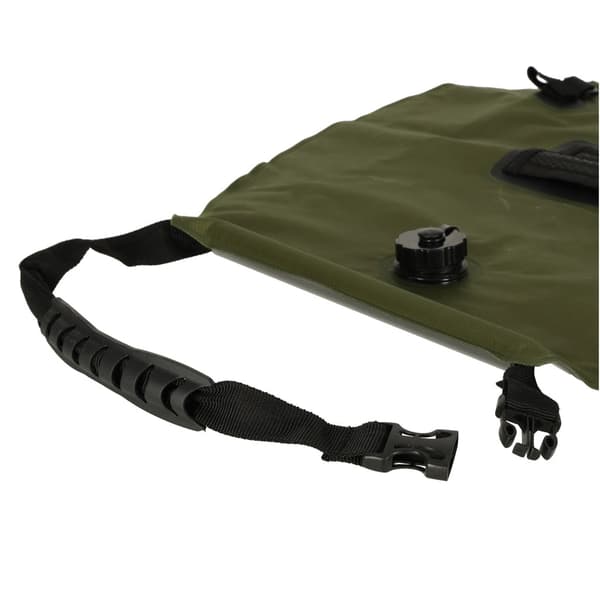 Solardusch 20 L campingdusch grön med termometer och slang 65 cm