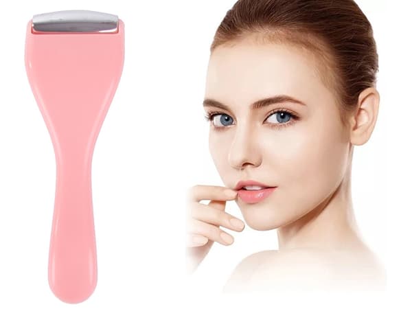 Ansigts- og kropsmassager med 2 roterende kugler 13 x 4,5 cm