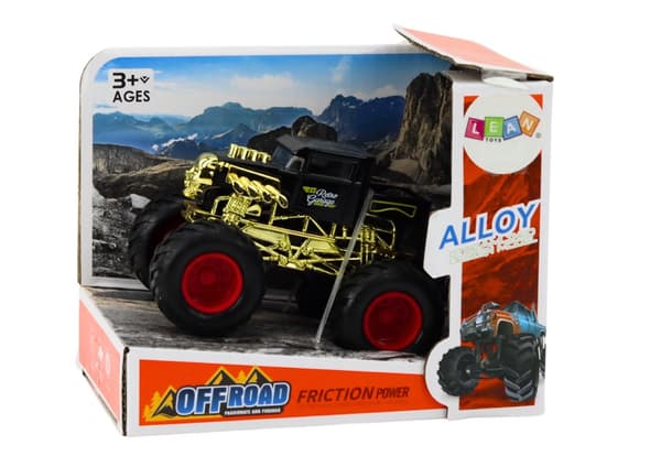 Off-road legetøjsbil med friktionsdrev 11 cm sort