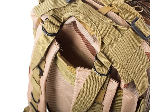 Militär ryggsäck 30L beige med MOLLE-system 43x24x25 cm