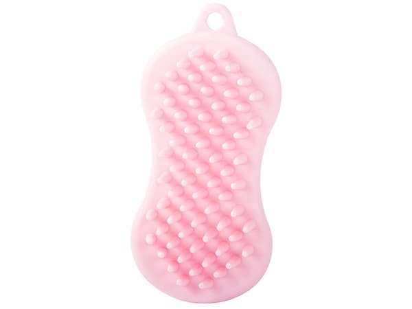 Vasksvamp i silikone med massagefunktion 13,5x6,5 cm blandede farver