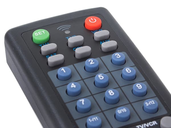 Universalfjärrkontroll för TV/DVD/VCR/CD/SAT/AUX svart