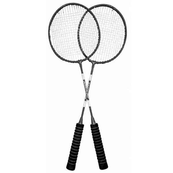 Badmintonset 2 racketar + 1 plastshuttlecock med bärväska