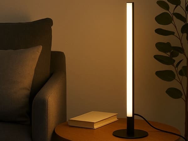 LED-gulvlampe 40 cm USB dæmpbar 3 lysindstillinger sort