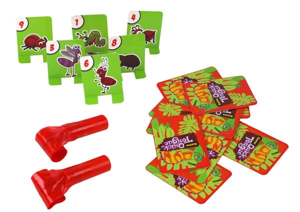 Reflexspel Quick Tongue kameleontmask 2 spelare från 4 år