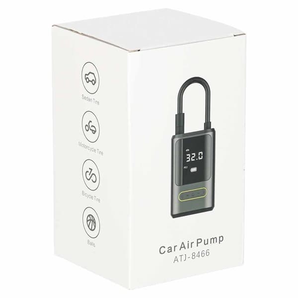 Trådlös minikompressor 150 PSI med digital display, powerbank USB-C