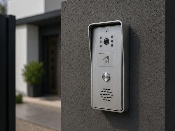 Video-dørtelefon 6" touchscreen 1080p WiFi Tuya med dørlås/portstyring
