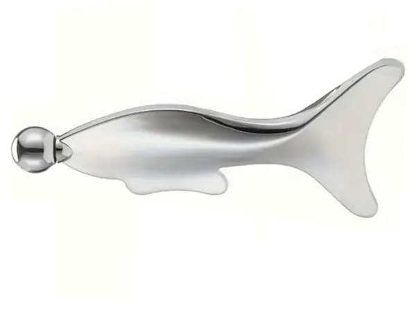 Ansiktsmassager gua sha i rostfritt stål med kula 13 cm
