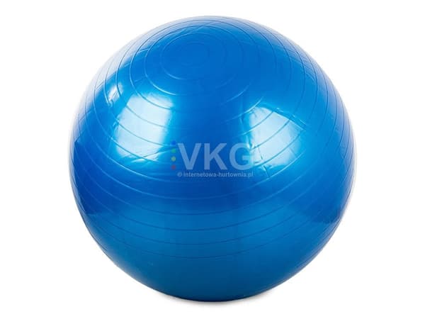 Gymnastikbold 65 cm i PVC med pumpe blå