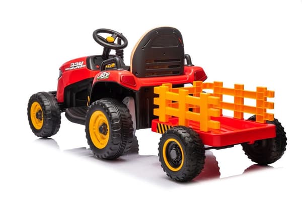 Batteridriven leksakstraktor röd BBH-030 för barn