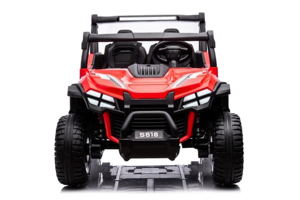 Akkukäyttöinen 4x4-auto lapsille punainen 38 kg