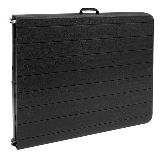 Hopfällbart trädgårdsbord 180 cm HDPE bordsskiva stålram