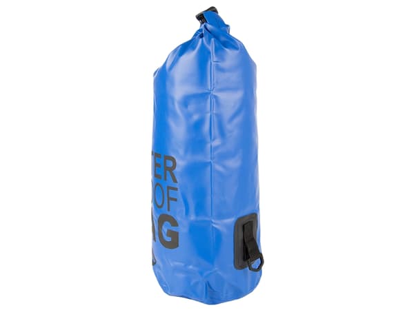 Vedenpitävä pussi 15 L dry bag remmillä, sininen