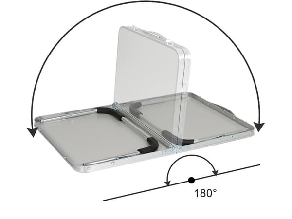 Sammenfoldeligt campingbord 61,5x40x26,5 cm max 12 kg