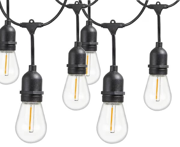 Ulkovalosarja 20 m 20 LED E27 lämminvalkoinen IP44
