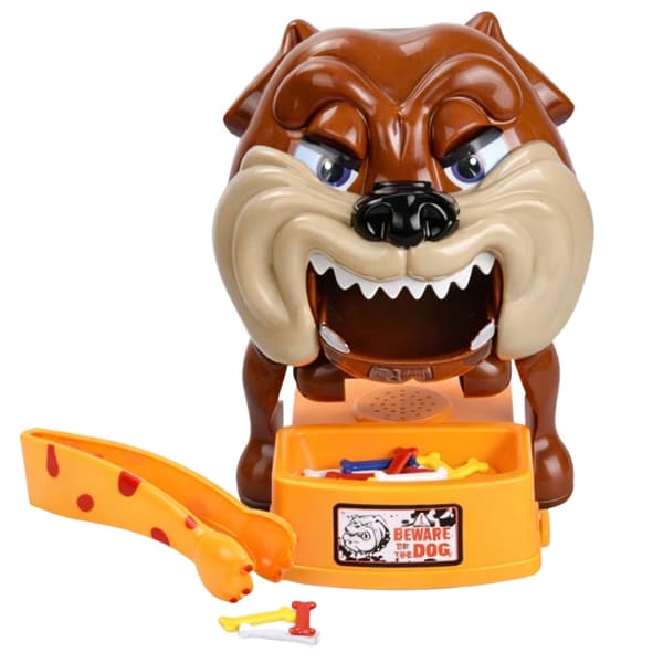 Sällskapsspel Vaken hund med ben, batteridrivet (3x AA, ej ingår)