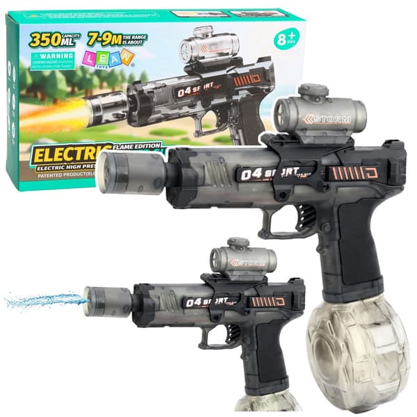 Elektrisk vandpistol automatisk 350 ml tank 7-9 m rækkevidde