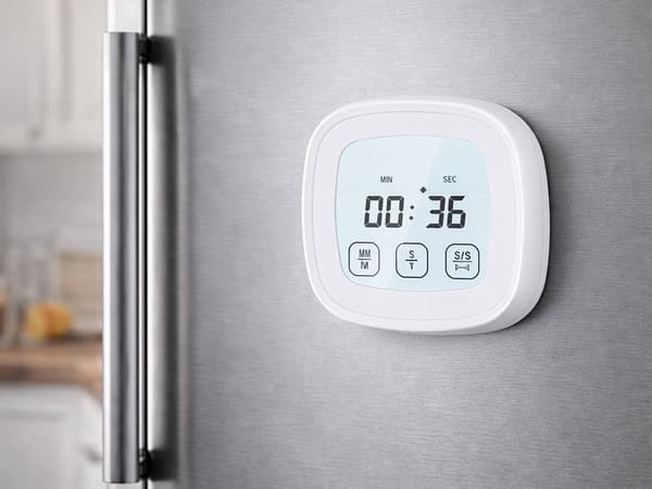 Digital stegetermometer med touchscreen og sonde 120 cm hvid