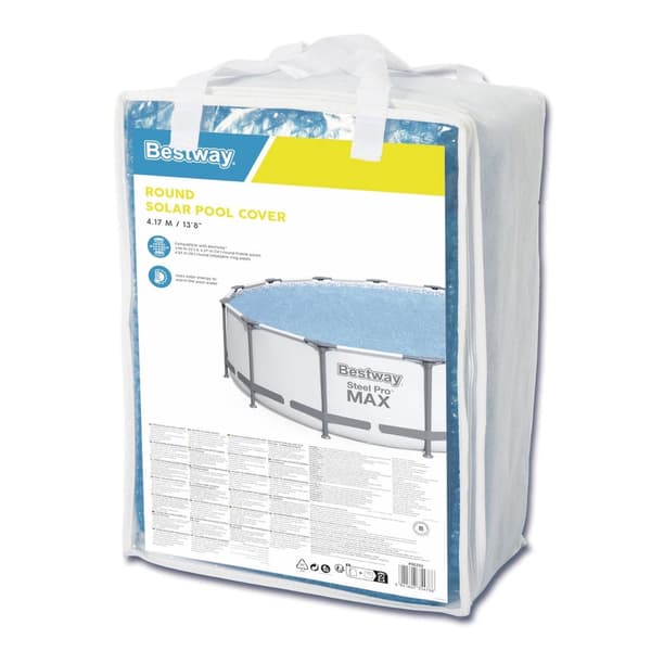 Solskydd pool 417 cm bubbelplast för rund pool 427 cm Bestway 58252