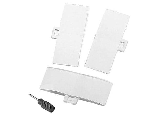 Pannlupp med LED 3 linser 1,5x/2,5x/3,5x svart