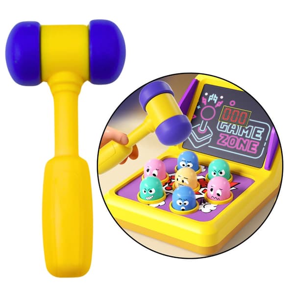 Whack-a-Mole arkadspel för barn med poängdisplay, ljud/ljus, batteri