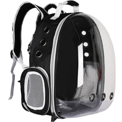 Transportväska för hund/katt 41x35x24 cm max 10 kg plexiglasfront