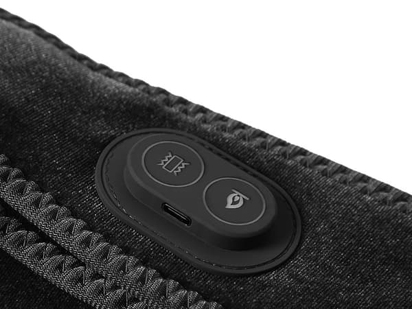 Nakkemassagebånd med varme og vibration 3 indstillinger USB-C sort