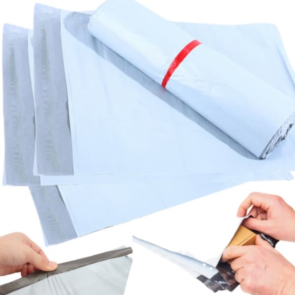 Fraktpåse poly mailer 200x350 mm självhäftande 100-pack neutral