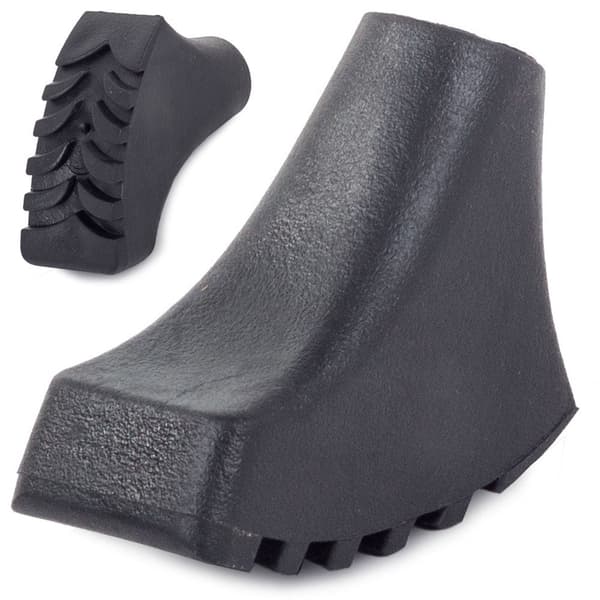 Gummispids til gåstave/vandrestave 11 mm sort 1 stk